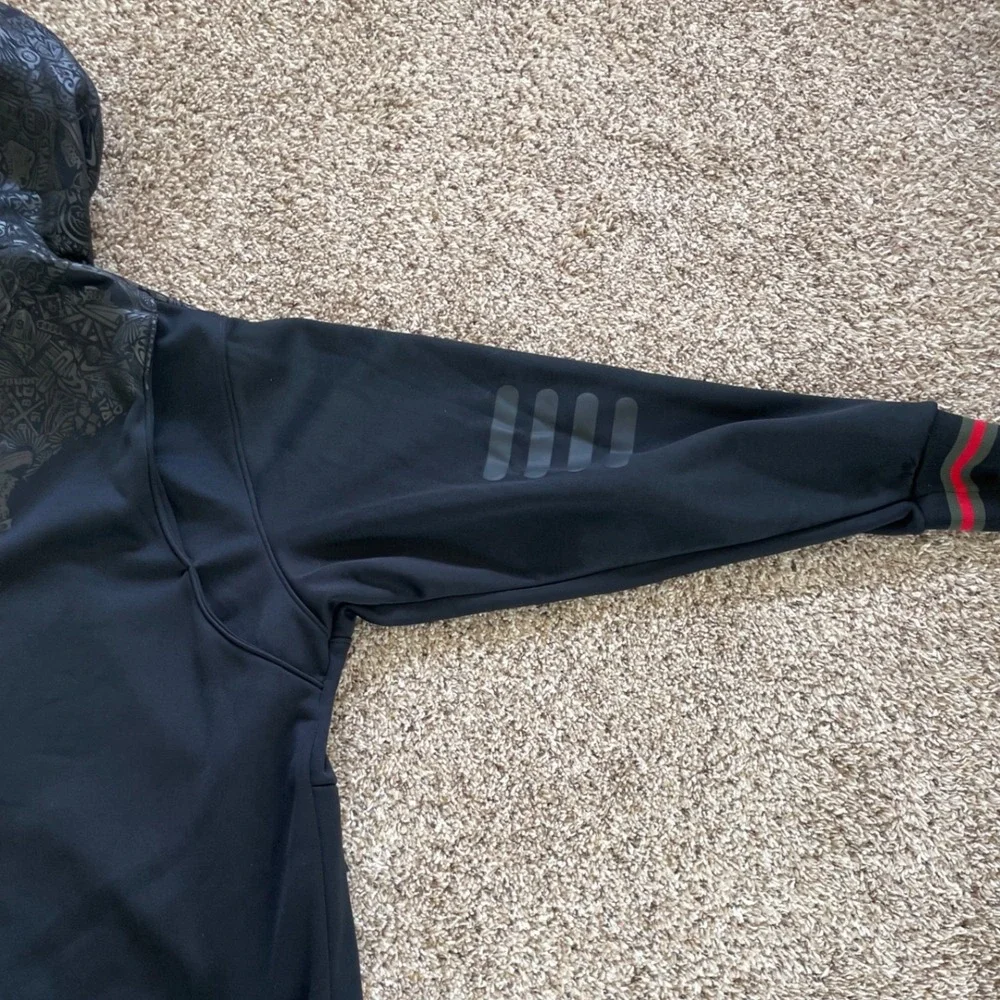 Jordan Mens 3XL Full Zip Hoodie Black Graphic Red Label Sweatshirt Urbancore‎